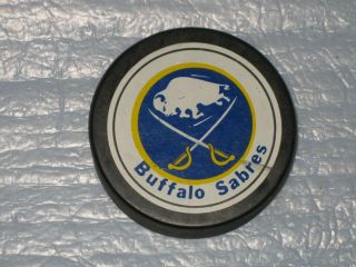 Buffalo Sabres Puck Blank Back 1980 