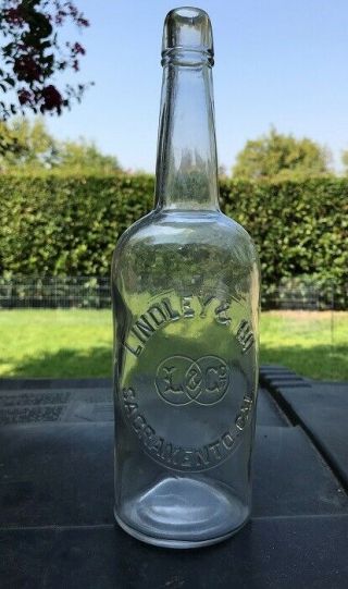 Lindley And Co.  Sacramento,  California Whiskey Bottle