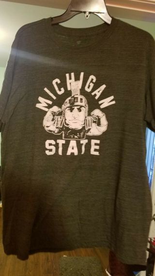 Michigan State Spartans Sparty Flex Hometown Tri - Blend T - Shirt - Green Men 