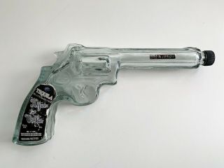 Hijos De Villa Tequila Glass Gun Decanter Bottle Empty Revolver Pistol Mexico
