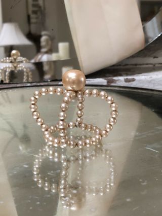 Vintage Faux Pearl Crown For Santos Or Display