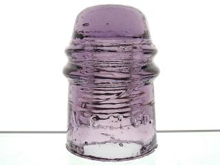 Huge Dome Glass Bright Purple W.  G.  M.  Co.  Glass Toll Insulator