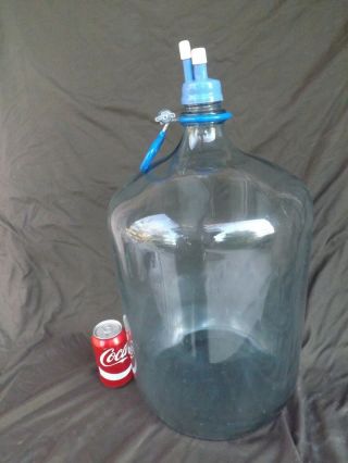 6 - 1/2 Gallon Glass Carboy/demijohn/jug/bottle With Cap & Handle - Beer/wine Etc