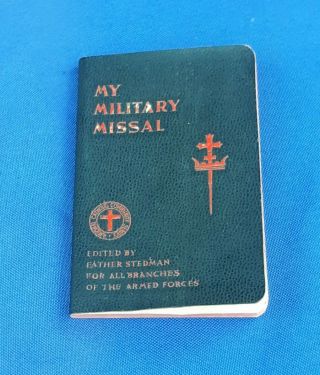 My Military Missal 1942 Wwii Catholic Military Prayer Pocket Book