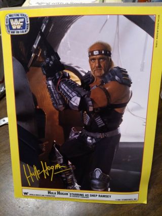 Wwf Fan Club Publicity Photo Hulk Hogan In Urban Commando From 1991