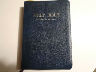 Holy Bible Reference Edition,  King James Version,  Nelson 486b.  - Index - Blue -