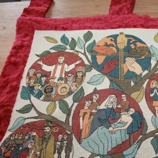 Vintage Finished Church Tapestry Gobelin,  Millenium,  Slabbinck,  Vestment