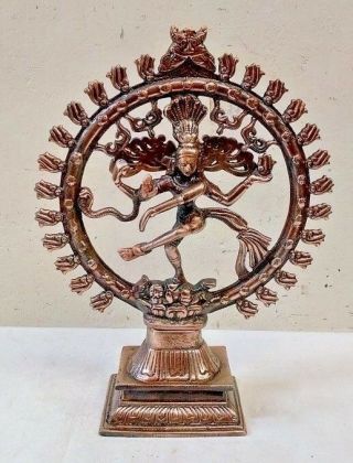 Natraj Sculpture Dancing God Siva Metal Statue Hindu God Shiva Yoga Figurine Us