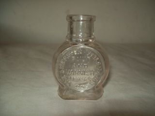 Scarce Sherman Williams Paint And Varnish Makers Co Blown Glass Bottle 1890 