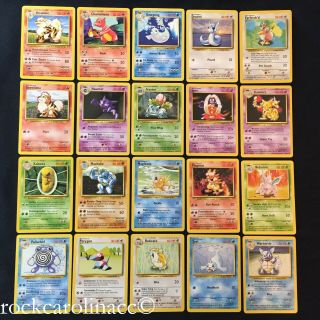 Pokemon Base Set Unlimited Uncommons 23 - 42/102 (nm/m) Choose From List