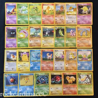 Pokemon Base Set Unlimited Commons 43 - 69/102 (nm/m) Choose From List