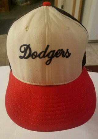 Vintage Dodgers Snapback Trucker Cap