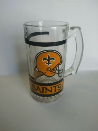 Vintage Orleans Saints Beer Mug 1980’s/90 