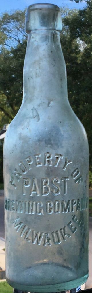 Blob Top Beer Bottle Property Of Pabst Brewing Company Milwaukee Wisconsin