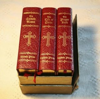 Library Of Catholic Devotion Prayer Book,  Life Of Christ,  Catholic Missal 1954
