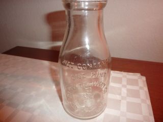 Dairy Delivery Co San Francisco One Pint Milk Bottle