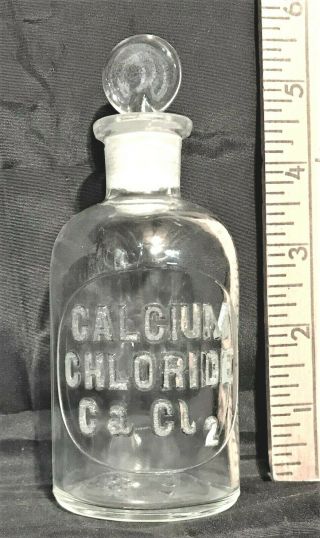 Calcium Chloride 125ml Laboratory Apothecary Reagent Science Chemical Drug Fine