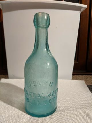 Pontil J.  Born Mineral Water Bottle Cincinnati,  Ohio