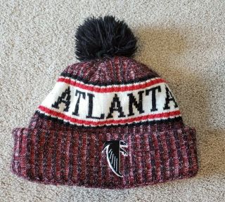 Atlanta Falcons Era Knit Hat On Field Sideline Beanie Stocking Cap Nfl
