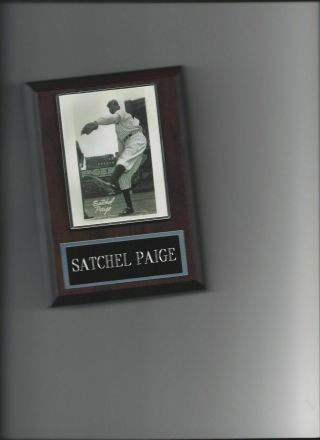 Satchel Paige Plaque York Black Yankees Ny Baseball Athletics Sl Browns