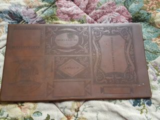 Rare Ancient Copper Print : Xviii Century Hand Engraving With Many Details