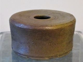 Small Stoneware Inkwell,  19th C.  England;