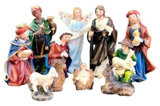 Christmas Nativity Set Scene Figures Baby Jesus 11 Piece Set Nacimiento