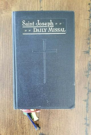 Vintage St.  Joseph Daily Missal Mass Catholic Prayers - 1963