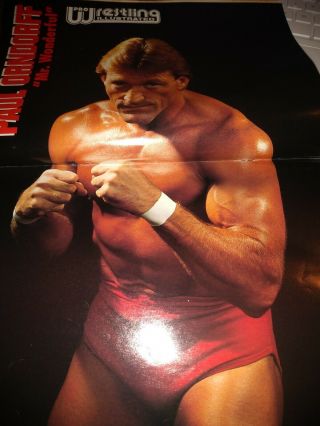 Wwf Pro Wrestling Illustrated Paul Orndorff Centerfold Poster Pwi Wcw Wwe