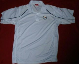 Embroidered Pittsburgh Steelers Collared Polo Shirt Men 