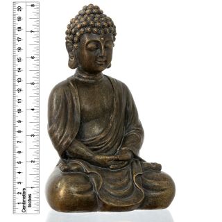 dharma emporium Buddha Statue,  Antique Bronze Finish,  8”,  Meditating,  Amitābha 2