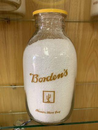 Half Gallon Bordens Milk Bottle Phoenix Arizona