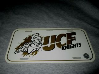 Ucf Knights - University Of Central Florida - Vintage 1990s Era License Plate