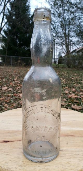 Antique Pre Prohibition Sayre Brewing Co.  Bottle Sayre Pa Embossed Bimal Scarce