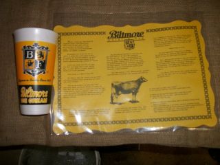 Biltmore Dairy Farms Dairy Bar Nos Menu & Nos Styrofoam 16 Oz.  Cup Collectibles