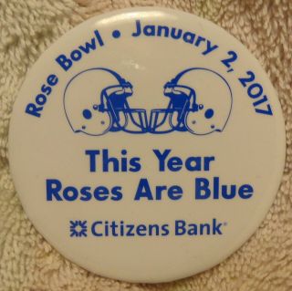 Penn State - Citizens Bank Football Button - 2017 Rose Bowl - Usc