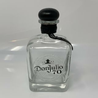1942 Don Julio 70th Anniversary Anejo Mexico Edition Tequila Empty Bottle Ribbon