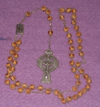 Catholic Rosary From Ireland Irish Shamrock