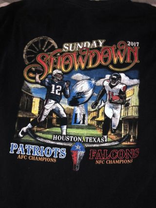 England Patriots Atlanta Falcons Bowl T Shirt Xl Sunday Showdown Nfl