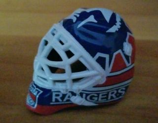 York Rangers 2 " Mini Hockey Goalie Mask Helmet Nhl