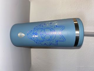 Rick And Morty Light Blue Water Bottle Tumbler