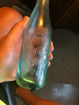 Applied Crown Top Soda Bottle,  Hubbard City,  Texas 1906