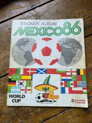 Panini Mexico 86 World Cup Football Sticker Album (complete)