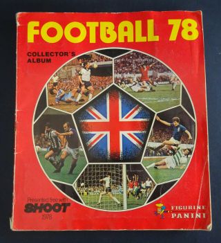 Panini 78 Football Sticker Album,  Complete Set