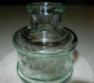 Antique: Henry C.  Hoffman Ink Bottle - Bridgeport,  Connecticut - Rare