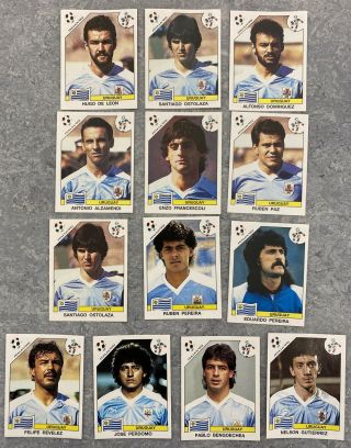 13 1990 Panini Italia 90 Uruguay Stickers It920 World Cup