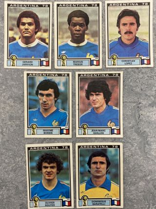 7 1978 Panini Argentina 78 France Stickers Arg - 914 World Cup