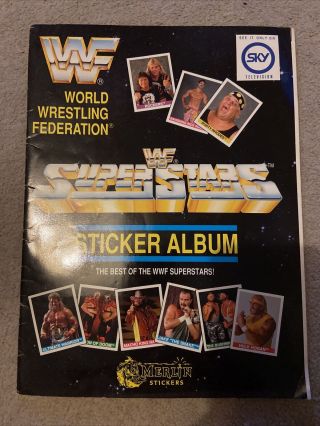 Merlin Wwf Wwe Superstars Of Wrestling Series 1 100 Complete Sticker Album