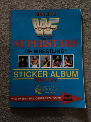 Merlin Wwf Wwe Superstars Of Wrestling Series 2 Sticker Album 100 Complete