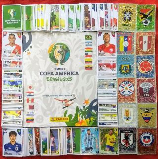 Panini Copa America Brazil 2019 Stickers Empty Album Complete Set
